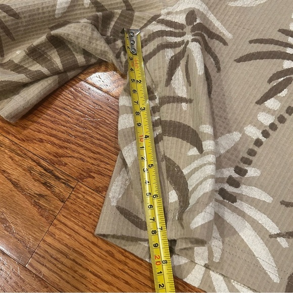 NWT Ben Sherman O Men’s xl Cotton Shorts Tan/White Drawstring Elastic Pockets - Picture 8 of 11